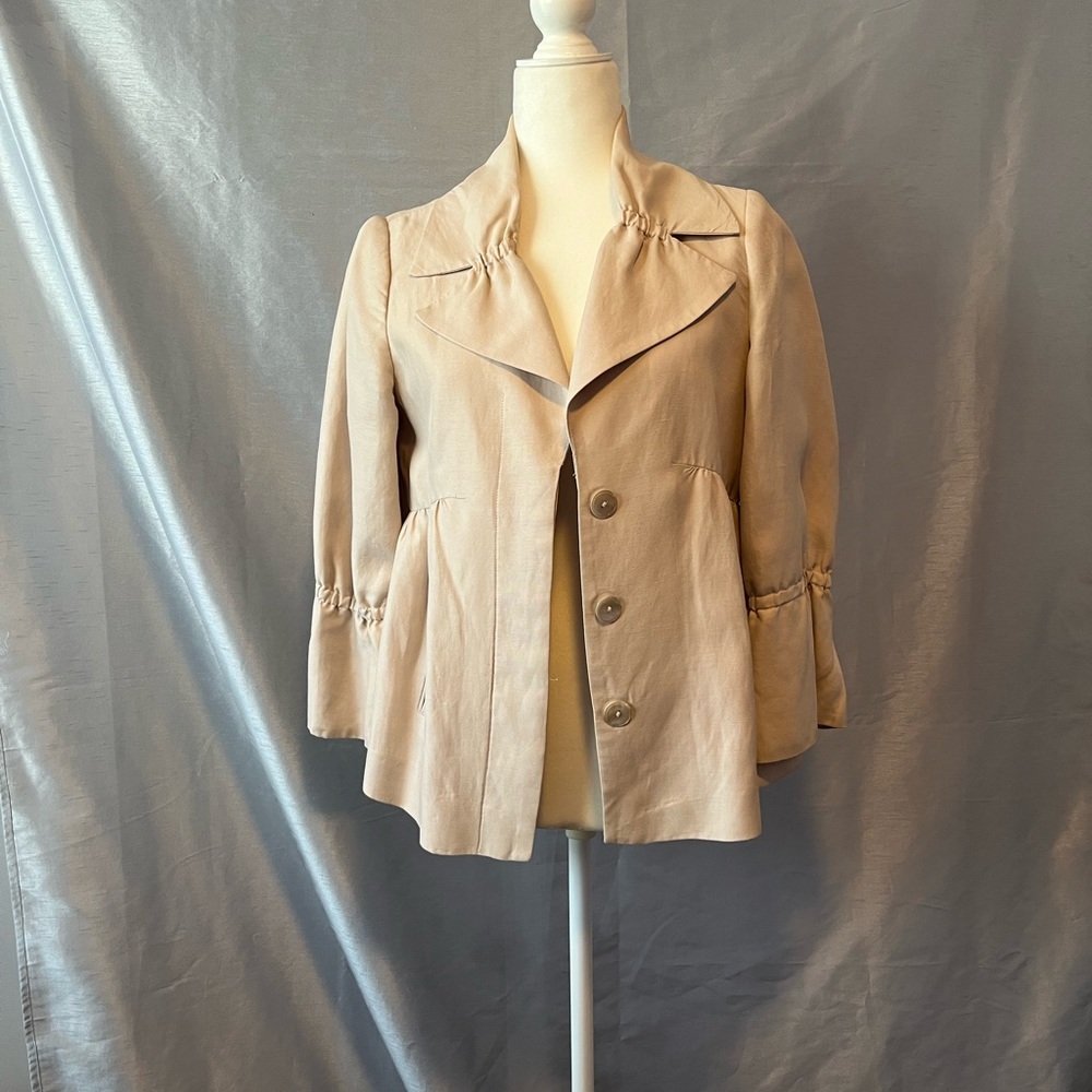 Zara Woman blush pink blazer/top